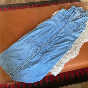 Denim vest dress